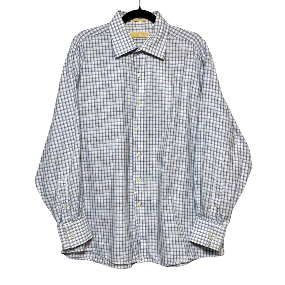 Michael‎ Kors Coastal Prep Plaid Button Down Shirt Mens XL Ivy League Dadcore